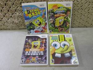 lot 66 image: (EC1) Wii Sponge Bob Games...