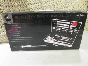 lot 77 image: (EW5) 18pc Stainless Steel Barbecue...