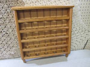 lot 92 image: (EW5) Wood Wall Hanging Golf Ball D...