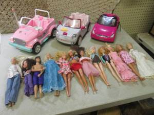 lot 93 image: (A-2) Assorted Barbie Dolls Etc and...