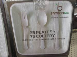 lot 159 image: (D-4) 4 Boxes of Bamboo Plates and ...