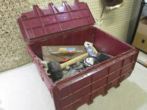 lot 204 image: (CLR) Bin with Lid Full of Misc...