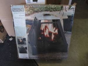 lot 205 image: (CLR) Stainless Steel Outdoor Firep...