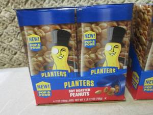 lot 233 image: (B-2) 8 Jars of Planters Dry Roaste...