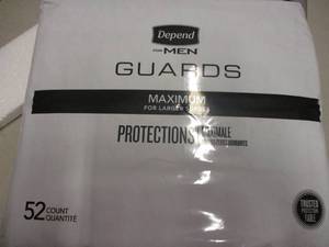 52 pack of Depend for Men Maximum G...