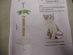 Luc kitty Coconut Tree Cat Play Set...