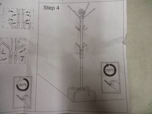 Black Metal Coat Rack...
