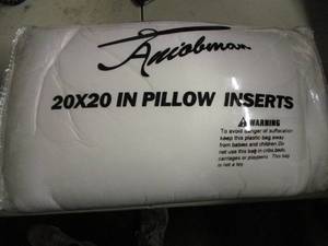 A Niolman 20 x 20 Pillow Inserts...