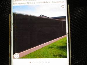 6 x 51 Black Privacy Fence Screen...