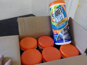 Case of 6 Shout Auto Wipes Canister...