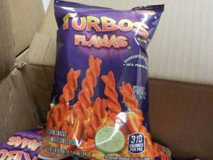 Case of 64 Turbos Flamas Snacks pa...