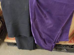 Black and Purple Material Many Yard...
