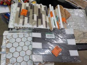 Misc. tile, some breakage, peel and...