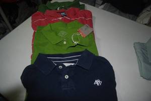 8 Mens Polos size XL...