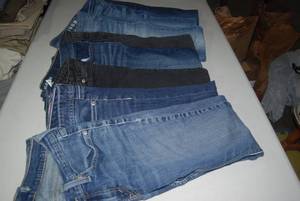 8 pair of jeansleggings size 0...