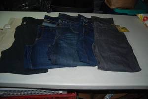 6 pair of jeans size 12...