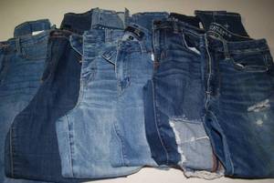 6 pair of jeans size 6...