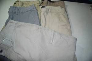 5 pair khakis size size 38x30...