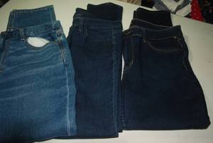 3 pair size 12 jeans 7 pair XL comf...