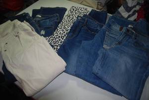 7 pair size 5 jeans...