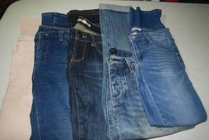 5 pair size 0 jeans...