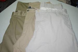 3 pair khakis size 38x34...