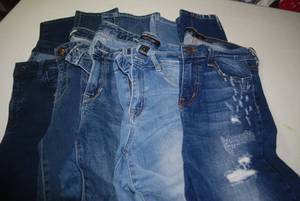 5 pair of jeans size 4...