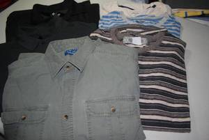 3 tshirts, 2 polos, 1 casual dress ...