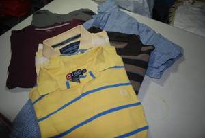 2 t shirts 3 polos and 1 casual dre...