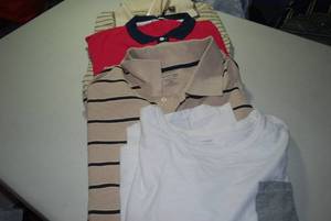 3 polos and a shirt size 2X...