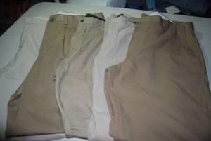 5 pair khakis size 35 or 36 x 36...