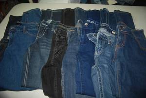 8 pair jeans size 3...