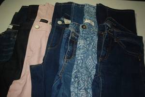 8 pair jeans size 8...