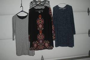 4 dresses size Large...