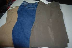 3 pair pants size 40x32...