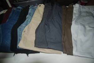 10 pair of pants size 36X32...