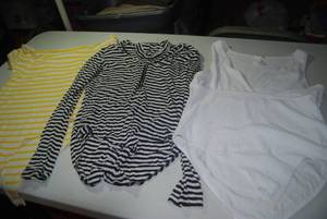 3 bodysuits, 6 comfy pants, 15 shir...
