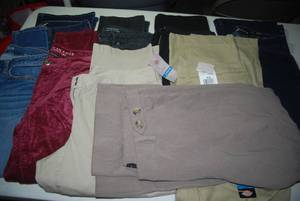 9 pair of pants size 10...