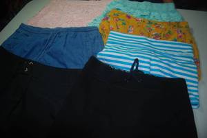 7 pair of shorts size Small...