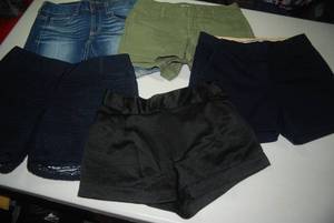 5 pair of shorts size 0...