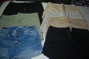 8 pair of shorts size 4...
