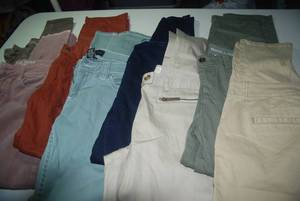 8 pair of khakis size 6...