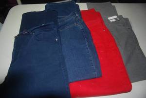 4 pair of pants size 14 womens...