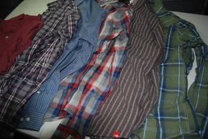 6 mens shirts size small...