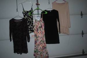5 dresses size Small...