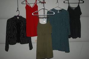 4 dresses size Small, Blazer size 4...