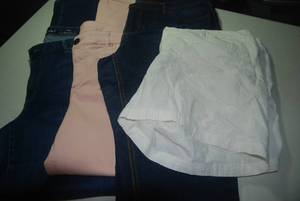 2 pair of pants, 1 capri, 1 shorts ...