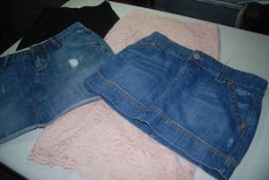 4 skirts size 2...