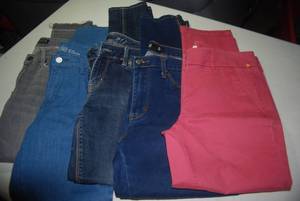 5 pair of jeans size 6...