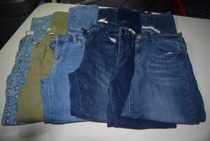 6 pair jeans size 4...